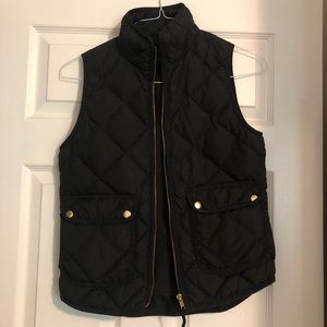 Black JCrew Puffer Vest